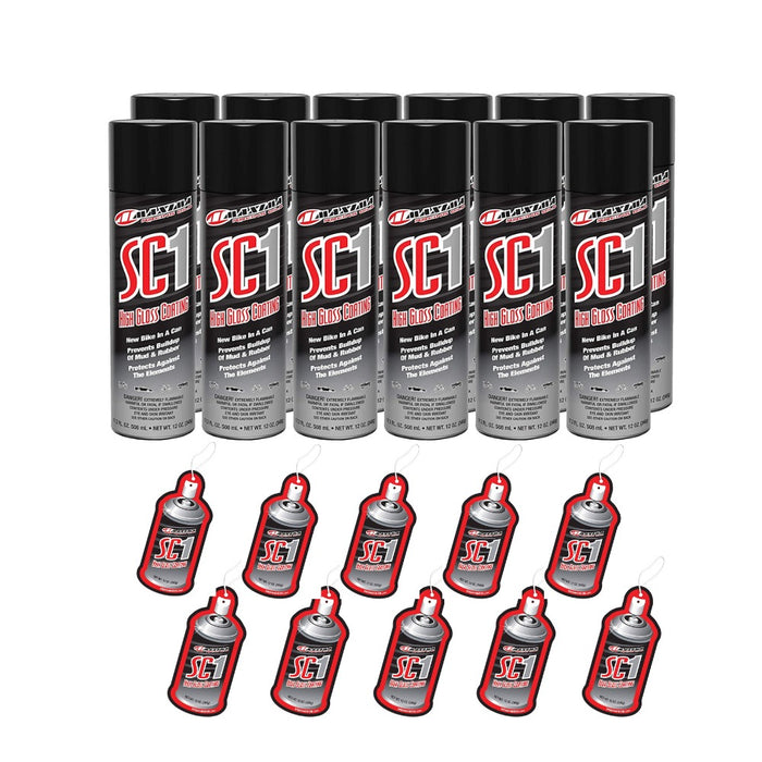 Maxima SC1 Clear Coat 17.2 Fl oz With 12 Scented Air Fresheners (12-Pack)