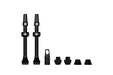 Muc-Off Tubeless Valves V2, Black 60mm - Tubeless Valve Stems with Valve Core Removal Tool for Tubeless Tires - Includes Presta Valve Stem Caps