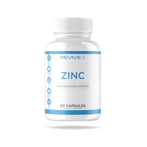 Revive MD Zinc Supplement, Immune Support, Antioxidant, Healthy Growth and Development, 60 Capsules