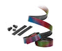 Ciclovation Halo Touch Handlebar Tape, Rainbow with Black Plugs - 3620.26605