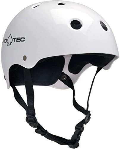 Pro-Tec Classic Skate and Bike Helmet, Small, Gloss White