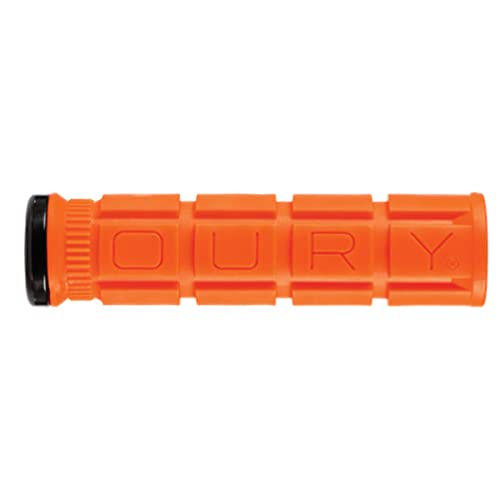 Lizard Skins Oury Grip V2 Lock-On Grips Blaze Orange, Pair