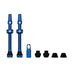 Muc Off - Tubeless V2 Valve Kit - Pair of 2 Valves Lightweight, Strong, Waterproof and Easy to Inflate - 7075 Aircraft Aluminium - with 3 Insert Kits - Blue, 80 mm