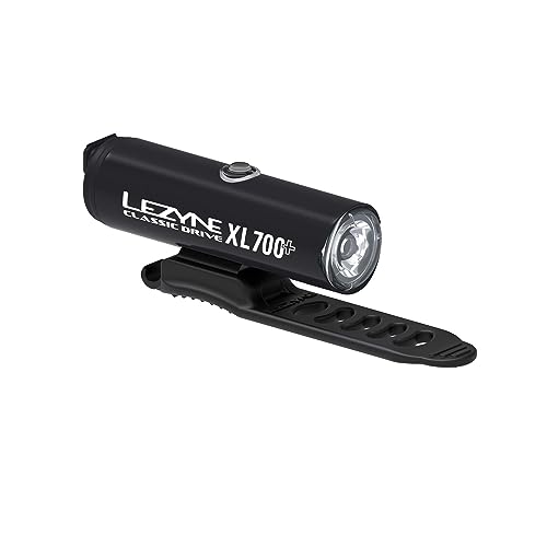 Lezyne Classic Drive XL 700+ Bicycle Front Light, 700 Lumen, White LED, Road, Mountain, Gravel Bike, USB-C Rechargeable