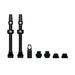 Muc-Off Tubeless Valves V2, Black 44mm - Tubeless Valve Stems with Valve Core Removal Tool for Tubeless Tires - Includes Presta Valve Stem Caps