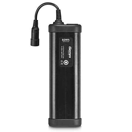 Gemini 4-Cell Battery 60Wh 8.4V USB-C Rechargeable Lithium Ion Battery for Bike Lights