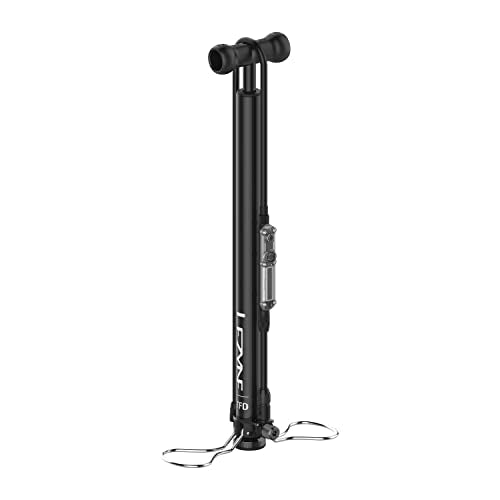 LEZYNE Digital Travel Floor Drive 160psi High-Pressure Bicycle Floor Pump, Compact, Portable, Digital Gauge, Lightweight, Durable CNC Aluminum, Bike Pump