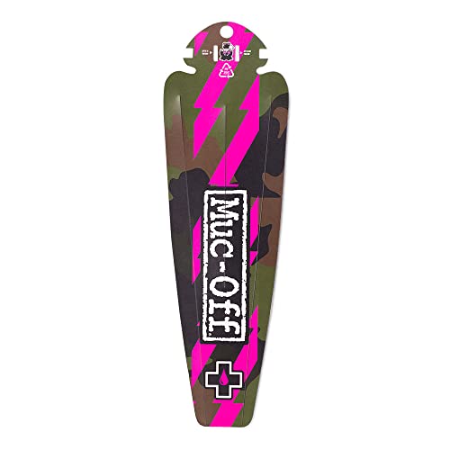 Muc-Off Rear Ride Guard, Camo - Foldable Bike Fenders, 100% Recycled Mud Guard - Bike Fender for Mountain Bike, Road Bikes and Gravel Bikes