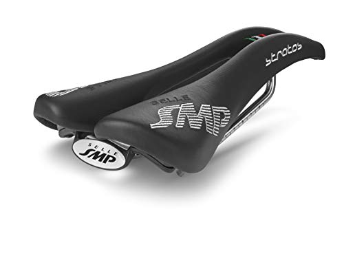 SMP4Bike Men's SMP 4Bike Stratos Saddles, Black, 26.6 x 13.1-cm