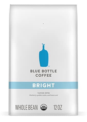 Blue Bottle Whole Bean Organic Coffee, Bright, Light Roast, 12 Ounce Bag (Pack of 1)