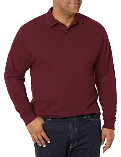 Jerzees SpotShield Jersey Knit Sport Shirt with Pocket Maroon