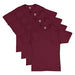 Hanes mens Essentials Short Sleeve T-shirt Value Pack (4-pack) athletic t shirts, Maroon, Medium US