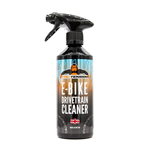 Tru-Tension E-Bike Drivetrain Cleaner - Bike Chain Degreaser - Perfect for Cleaning the Components of Motor Vehicle that Deliver Power to the Driving