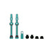 Muc-Off Tubeless Valves V2, Turquoise 60mm - Tubeless Valve Stems with Valve Core Removal Tool for Tubeless Tires - Includes Presta Valve Stem Caps