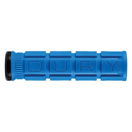 Lizard Skins Oury Grip V2 Lock-On Grips Deja Blue, Pair