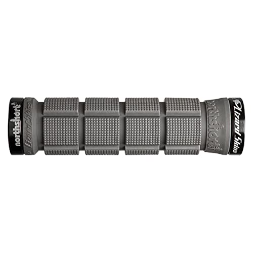 Lizard Skins Lock-On N-Shore Grips, Grey/Black Clamp