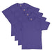 Hanes Men's Essentials Short Sleeve T-shirt Value Pack (4-pack),purple,Small