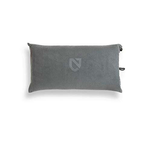 NEMO Fillo Luxury Pillow | Inflatable Pillow for Travel, Backpacking, and Camping, Goodnight Gray