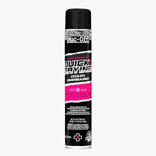 Muc-Off High-Pressure Quick Drying Degreaser, 25.4 fl oz - Bike Chain Cleaner and Bike Chain Degreaser Spray - Bike Cleaner for MTB/Gravel/Road Bikes