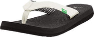 Sanuk Women's Yoga Mat Flip-Flop (42 M EU / 11 B(M) US, White)