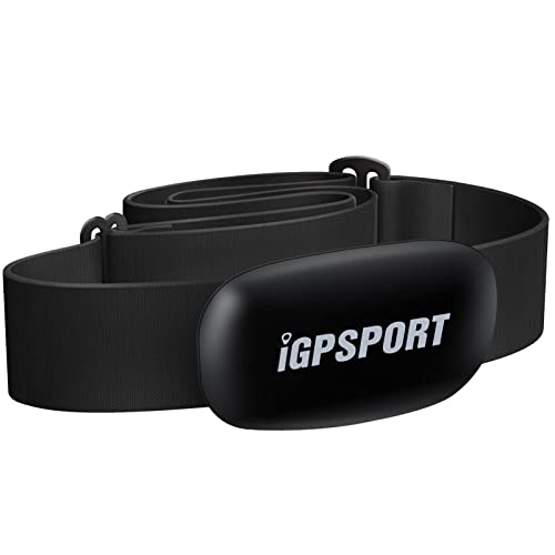 iGPSPORT HR40 Heart Rate Monitor Bluetooth & ANT+ with Chest Strap for Running Cycling Gym and Compatible with Garmin Polar Wahoo