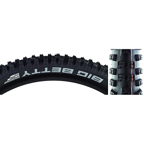 Schwalbe - Big Betty Downhill and Enduro Tubeless Folding Bike Tire | 27.5 x 2.4 | Evolution Line, Addix Soft, Super Gravity | Black