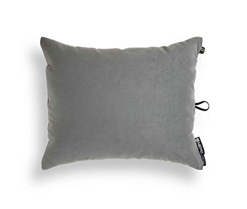 NEMO Fillo King Pillow | Inflatable Pillow for Travel, Backpacking, and Camping, Midnight Gray