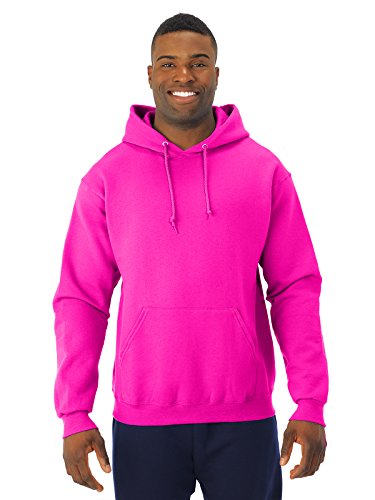 Jerzees 8 oz. NuBlend 50/50 Pullover Hood, Neon Pink - Medium