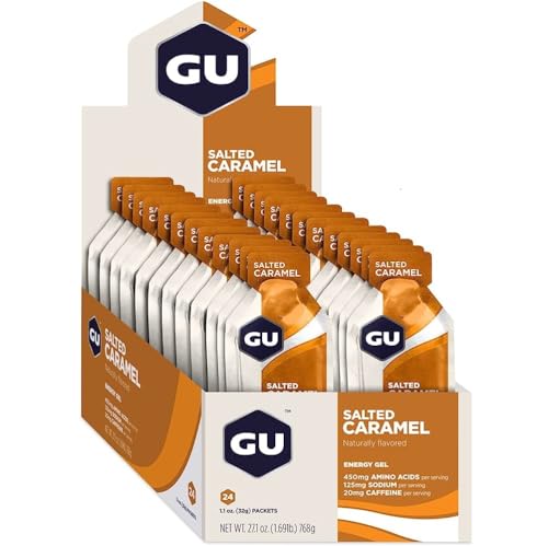 GU Energy Gel - 24 Pack Salted Caramel, 24 Pack