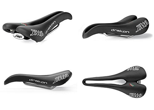 Selle SMP Unisex's Drakon Saddle, Black, Medium/Large