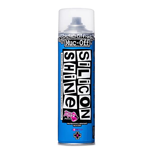 Muc Off Silicon Shine, 500 Milliliters - Highly Advanced, Friction-Reducing Bicycle Shine Spray for A Glossy Finish - Suitable for All Types of Bike