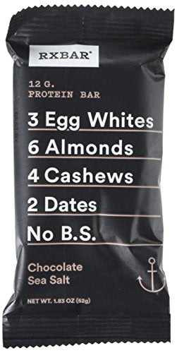 RXBAR Chocolate Sea Salt, Protein Bar, 1.83 Oz, 12 Count