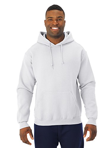 Jerzees 8 oz. NuBlend 50/50 Pullover Hood, White - X-Large