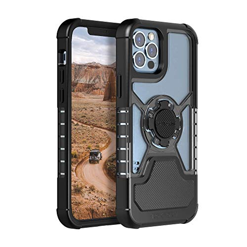 Rokform - iPhone 12 Pro Case, iPhone 12 Case, Crystal Series, Slim Magnetic, Clear Apple Case, iPhone Cover with RokLock Twist Lock, Dual Magnet, Drop Tested Armor (Clear)