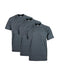 Pro Club Men's 3-Pack Heavyweight Cotton Short Sleeve Crew Neck T-Shirt, Charcoal, 5X-Large