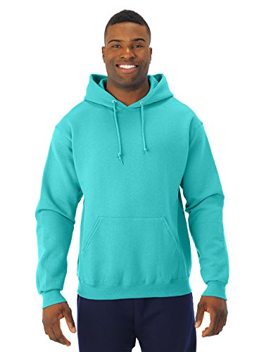 Jerzees Men's NuBlend Youth Hooded Sweatshirt ( scuba blue/Large)