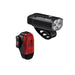 Lezyne Fusion Drive Pro 600+ and KTV Drive Pro+ Bicycle Light Set, Front and Rear Pair, 600/150 Lumen, White/Red LED, Road, Mountain, Gravel Bike, USB-C Rechargeable