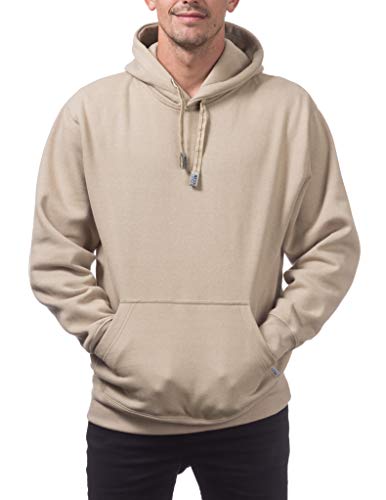 Pro Club Men's Heavyweight Pullover Hoodie (13oz), 2X-Large, Khaki