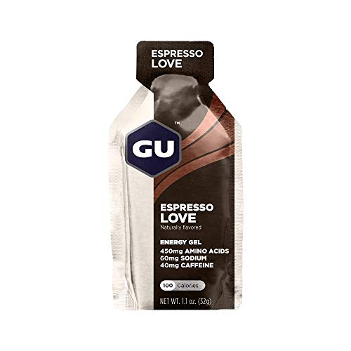 GU Energy Original Sports Nutrition Energy Gel, 24-Count, Espresso Love