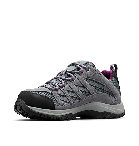 Columbia Women's Crestwood Waterproof, Graphite/Wild Iris, 7