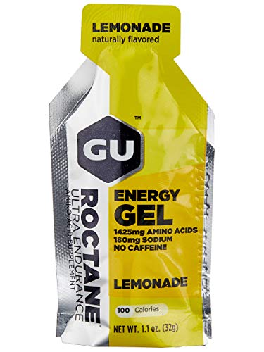 GU Roctane Energy Gel - 24 Pack Lemonade, One Size