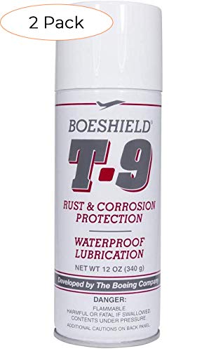 BOESHIELD T-9 Rust & Corrosion Protection/Inhibitor and Waterproof Lubrication, 12 oz. (Pack 2)