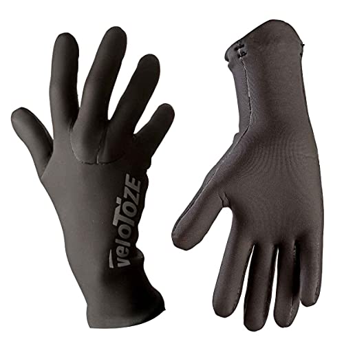 VeloToze Waterpoof Cycling Glove (Black, X-Small)