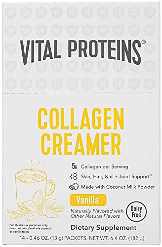 Vital Proteins Collagen Creamer Vanilla, 0.46 Ounce, 14 Count (Pack of 1)