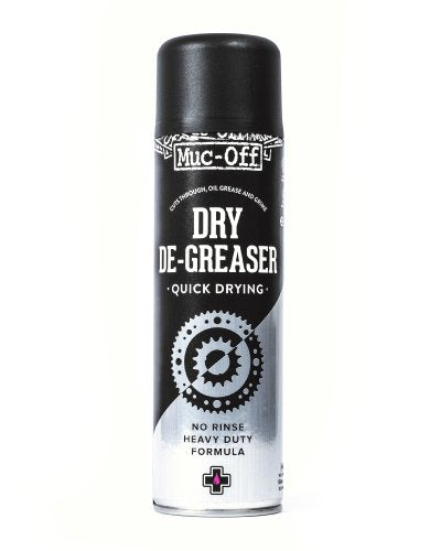 Muc Off Dry Chain Degreaser, 500 Milliliters - Quick-Drying, No Rinse Formula for Deep Cleaning Your Bicycle Chain - Suitable for All Types of Bike, Black