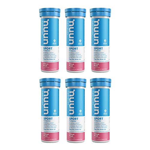 Nuun Active Citrus Fruit Electrolyte Enhanced Drink Tablets (6-Pack of 10)