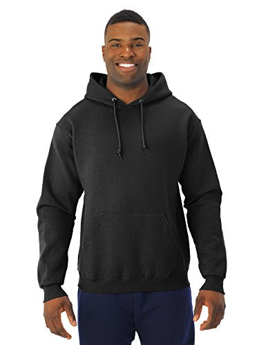 Jerzees 8 oz. NuBlend 50/50 Pullover Hood, Black - Medium