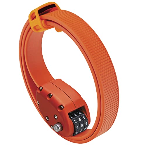 OTTOLOCK Combination Bike Lock | Lightweight & Compact | Theft Deterrent for Quick Stops | Cycling, E-Mobility, & Outdoor Gear (OTTO Orange, 30 Inch)