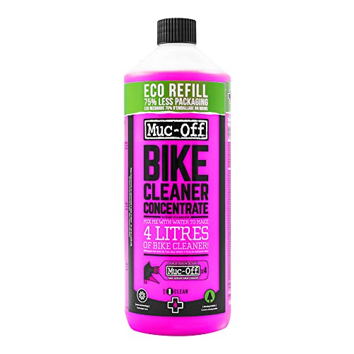 Muc Off Bike Cleaner Concentrate, 1 Liter - Fast-Action, Biodegradable Nano Gel Refill - Mixes with Water to Make Up to 4 liters of Bike Wash