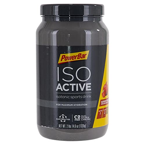 PowerBar, IsoActive, Drink Mix, Raspberry/Pomegranate, Jar, 40 servings